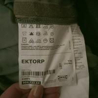 Cover grigia per Divano Ikea Ektorp 3 posti + pouf