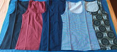 n. 5 canotte Tezenis- taglia M