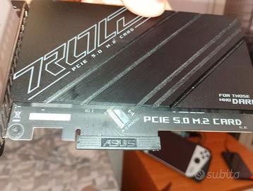 Scheda espansione PCIE 5.0  M.2 asus rog. Nuova.