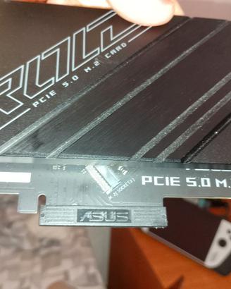 Scheda espansione PCIE 5.0  M.2 asus rog. Nuova.