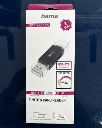 Lettore USB 2.0 SD/microSD, OTG