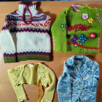 lotto 17 pezzi abbigliamento bambina da 2/4 anni