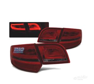 FANALI A LED PER AUDI A3 8P SPORTBACK 04-08 ROSSO 