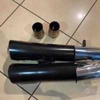SCARICHI TERMINALI NERI RACING HARLEY DAVIDSON NIG