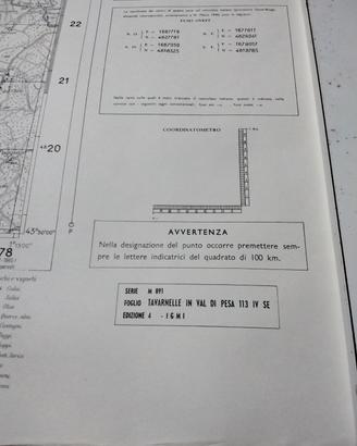 Stampe di cartine topografiche 