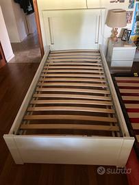 Letto singolo ikea  songesand completo di rete