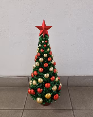 Albero Alberello di Natale 51cm con Luci Led