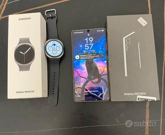 Samsung Galaxy S25 ultra 256GB Galaxy Watch 8 40mm