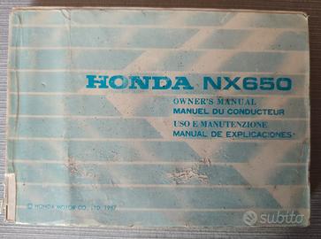 Libretto uso e manutenzione Honda Domenator