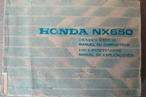 Libretto uso e manutenzione Honda Domenator