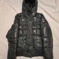 Piumino da donna Retrò Italia verde scuro