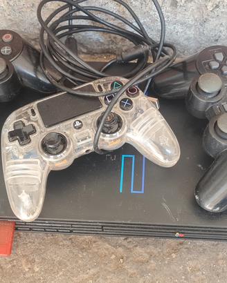 sony playstation 2 più tre joystik piu scheda 
