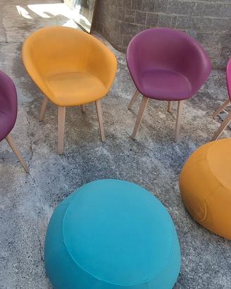 poltroncine arper e pouf