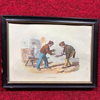 stampa litografica il giuoco della morra