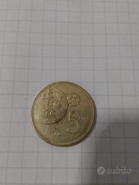 Errore di conio Moneta Spagna 5 Pesetas