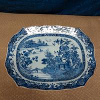 antico piatto da portata ceramica cinese 1736-1795