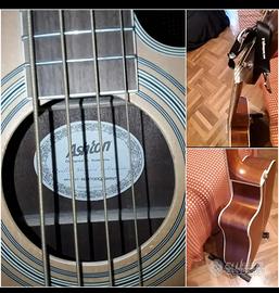Basso acustico ASHTON 4 corde amplificabile