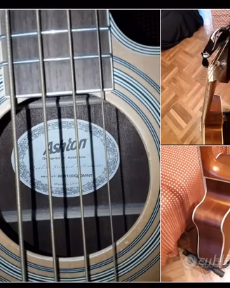 Basso acustico ASHTON 4 corde amplificabile