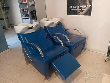 2 lavateste con poggia gambe 