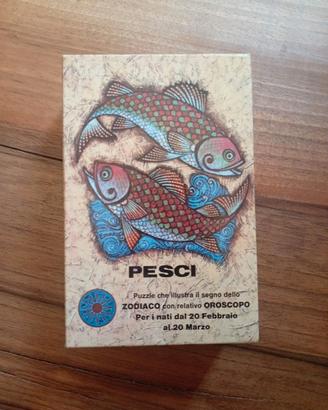 puzzle vintage zodiaco segno PESCI MB anni 70 125