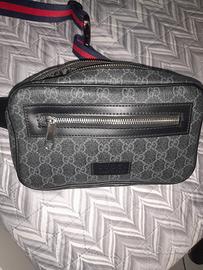 tracolla/marsupio gucci nero