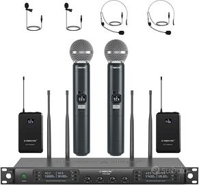 Phenyx Pro Sistema microfono wireless a 4 canali
