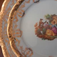 Servizio piatti da 12 pregiati limoges di metà 900