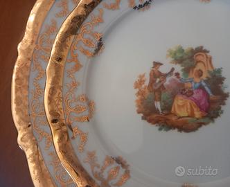 Servizio piatti da 12 pregiati limoges di metà 900