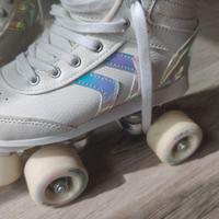 Pattini a rotelle tg34 + kit di protezione + borsa