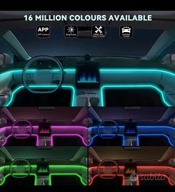 ambient light luci led auto telecomando app