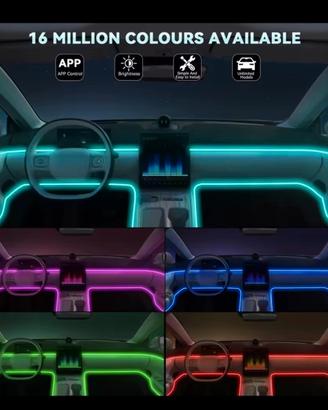 ambient light luci led auto telecomando app