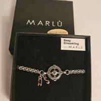 Braccialetto uomo rosa dei venti Marlu' acciaio