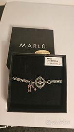 Braccialetto uomo rosa dei venti Marlu' acciaio