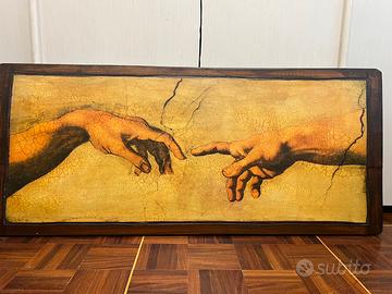 Quando ispirato alla Creazione di Adamo. Legno