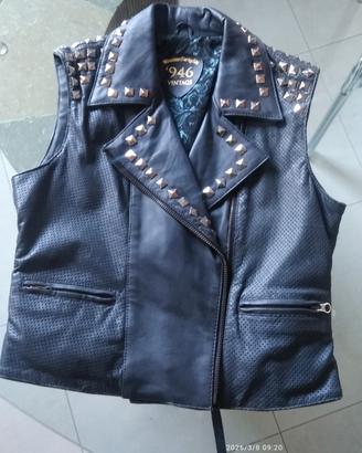 gilet pelle 