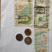 monete italiane+Dollaro Usa 