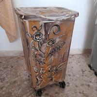 porta pellet decorativo