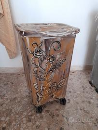 porta pellet decorativo