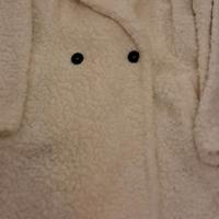 cappotto teddy panna doppiopetto 