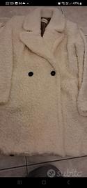 cappotto teddy panna doppiopetto 