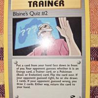 carta pokemon rara Blaine's quiz #2