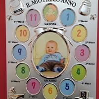 Cornice Silver Plated per foto Primo anno di vita