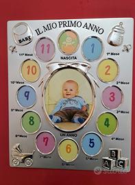 Cornice Silver Plated per foto Primo anno di vita