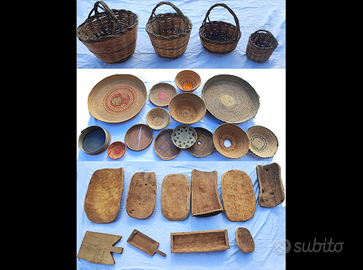 cesti vassoi sughero artigianato sardo poiasa cor