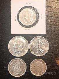 monete in argento 