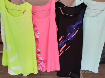 4 canotte fitness donna