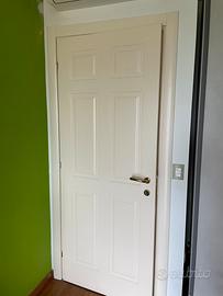 porta per interno laccata con maniglie