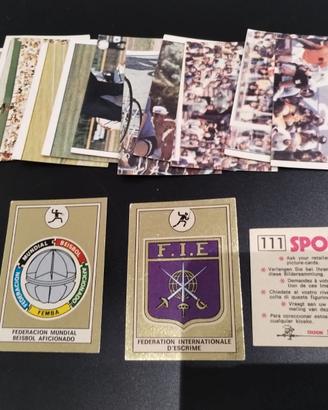 Lotto 16 Figurine Panini 1974 album Sport Vedettes