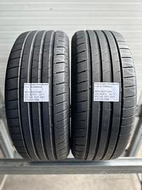 2 PNEUMATICI USATI BRIDGESTONE ESTIVE 225 55 R17