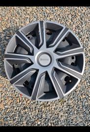 4 cerchi in ferro 5 fori 15" + copricerchi